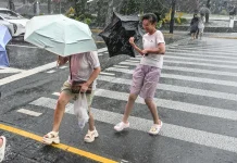 Typhoon Dolphin storms drench eastern China with heavy rain Storms from Typhoon Dolphin soak China's east