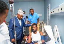 Wasiir Fiqi oo booqday askar ka tirsan PSF oo ku dhaawacantay dagaalkii Gaalkacyo