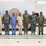 Madaxweyne Xasan oo la kulmay Taliye ku xigeenka ciidamada Uganda