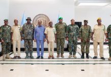 Madaxweyne Xasan oo la kulmay Taliye ku xigeenka ciidamada Uganda