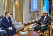 Soomaaliya iyo Shiinaha oo ka wada-hadlay iskaashiga difaaca iyo mustaqbalka AUSSOM