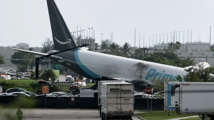 At least five killed as Amazon cargo plane crashes in At least five dead after Amazon cargo plane crashes in US