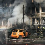 Eight Dead After Wave of Russian Airstrikes Hit Cities Across Ukraine Eight killed in wave of Russian strikes on Ukraine