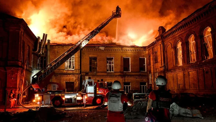 Russian strikes hit Ukrainian industrial facilities, leaving four dead