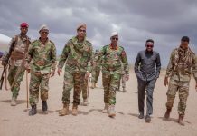 Taliyahii Ciidamada Dhulka ee xooga dalka oo gaaray degmada Baardheere