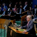 UN chief urges AI safeguards and calls for an end to wars in speech UN chief seeks AI curbs, end to wars in assembly address