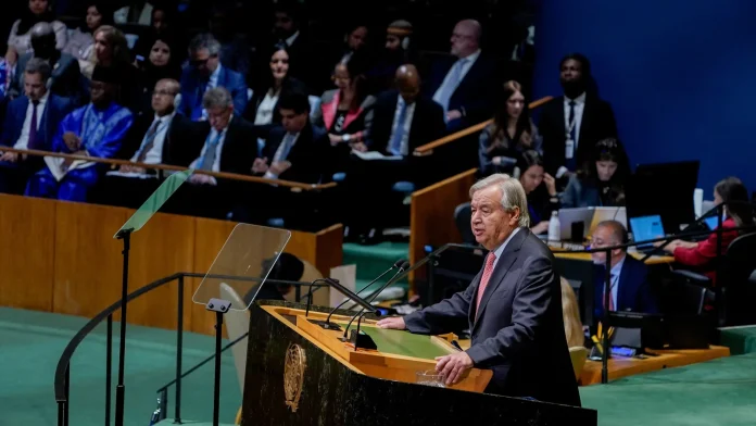 UN chief urges AI safeguards and calls for an end UN chief seeks AI curbs, end to wars in assembly address
