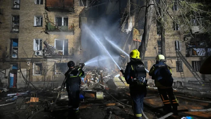 Explosion Rocks Kyiv as Drones Strike Ukrainian Port City Explosion heard in Kyiv, Ukrainian port struck by drones